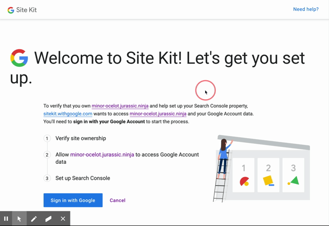 Setup - Site Kit by Google