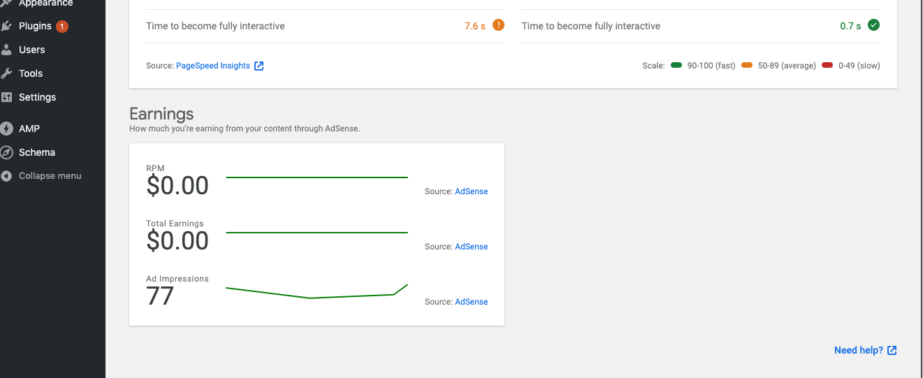 Add CheckAccountStatus And CheckSiteStatus Actions To Modules adsense 