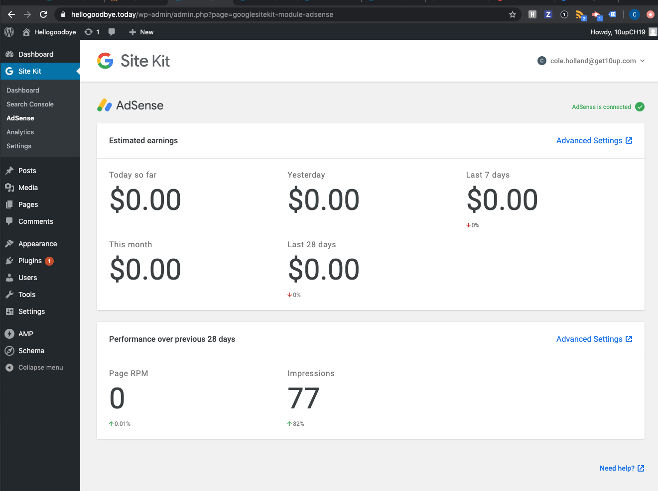 Add CheckAccountStatus And CheckSiteStatus Actions To Modules adsense 