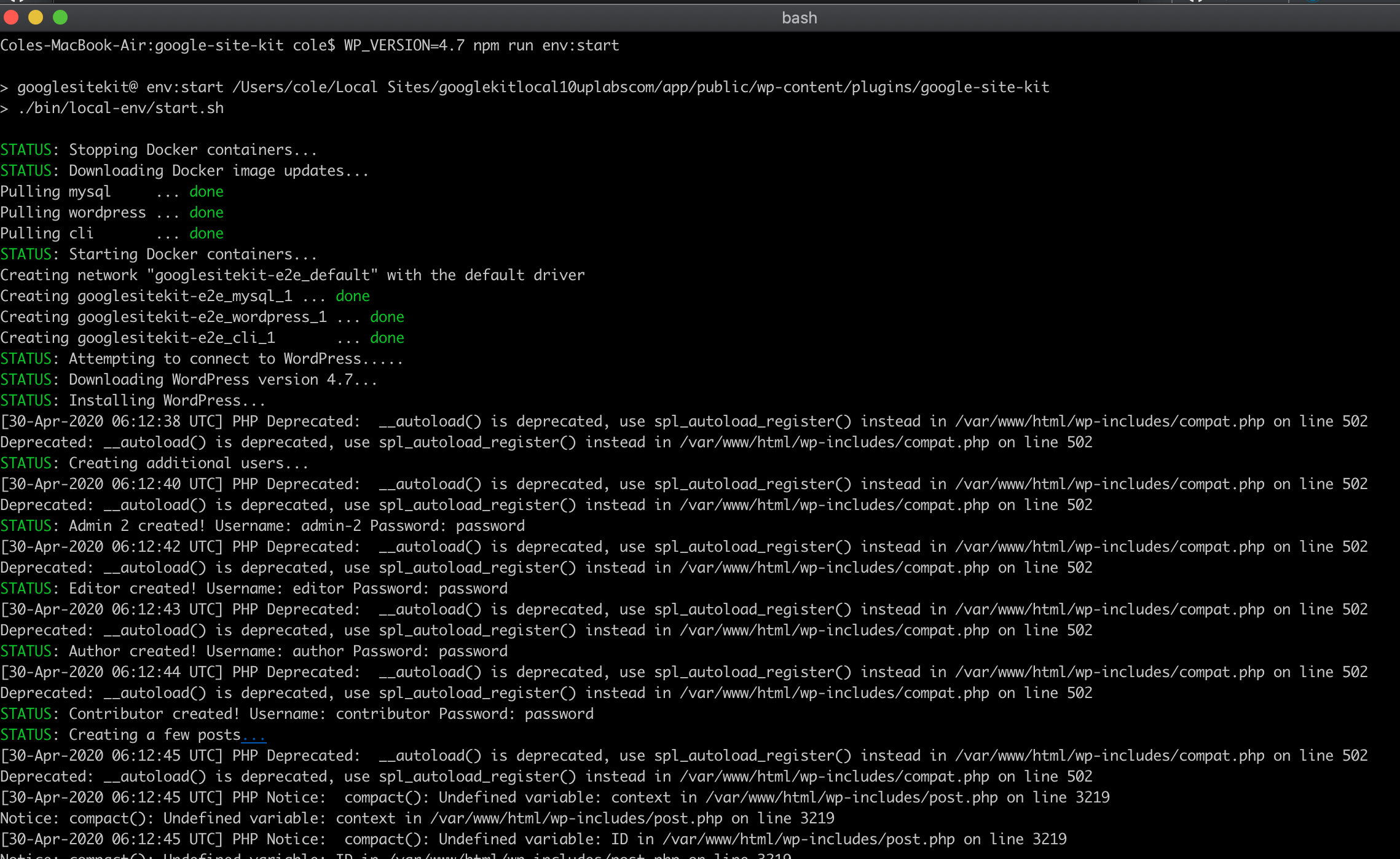 PHP Tests only run against latest WP · Issue #1432 · google/site-kit-wp ...