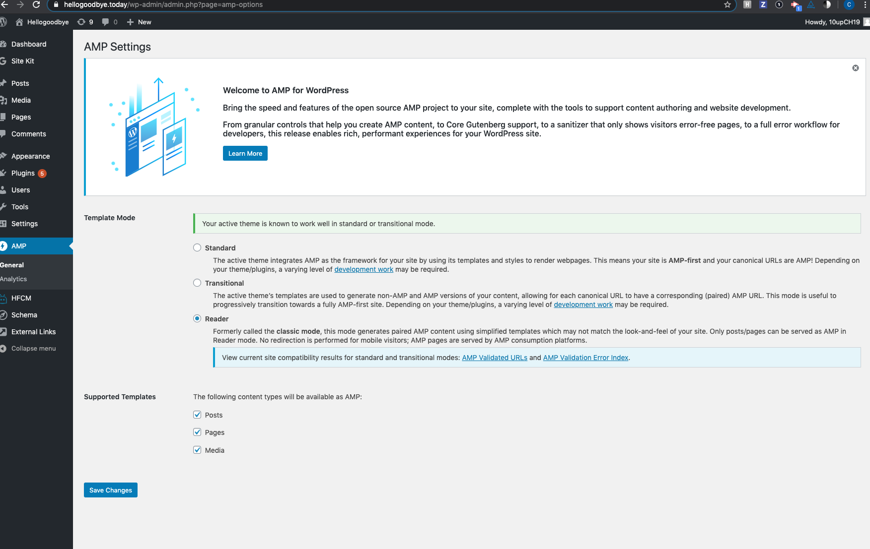 AMP plugin comaptibility: Notice: is_amp_endpoint was called ...