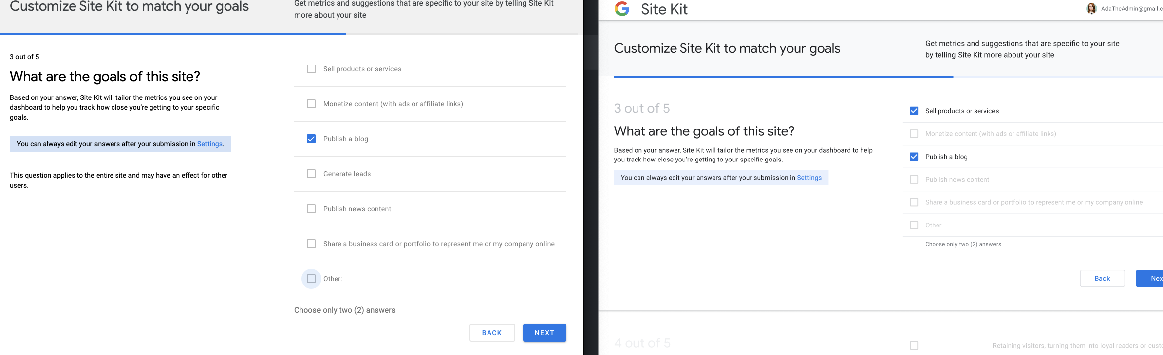 User Input UI issues · Issue #2394 · google/site-kit-wp · GitHub
