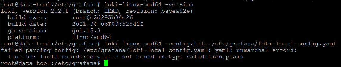 Cannot set -config.file to default loki-local-config.yaml · Issue #4205