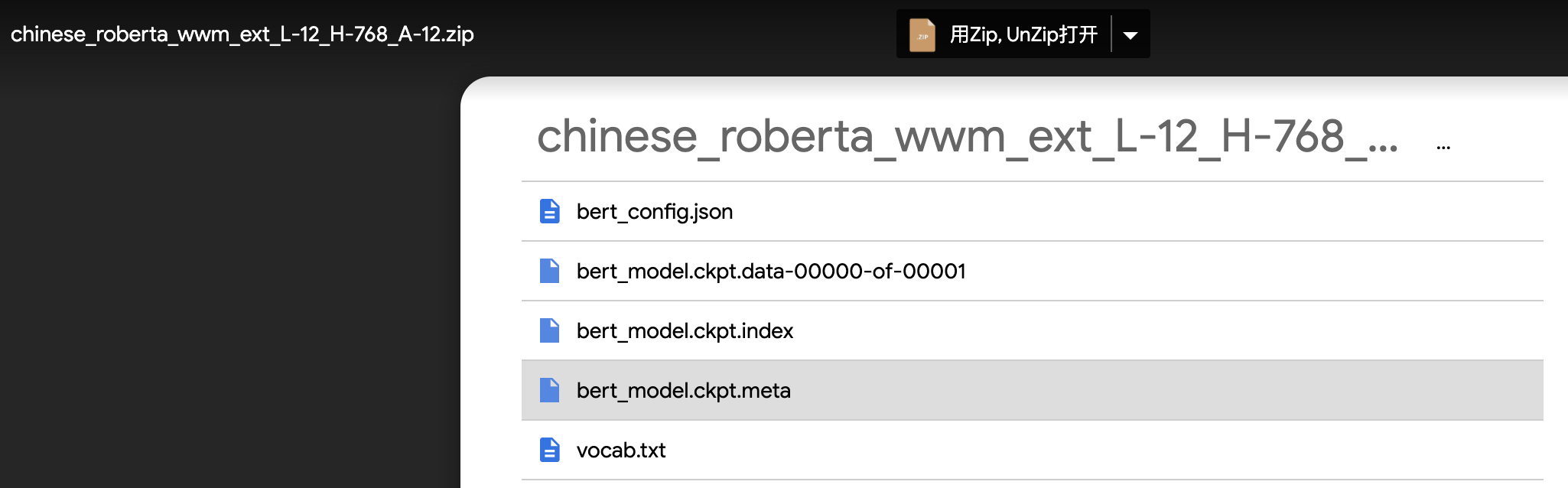 tf模型权重文件 · Issue #134 · ymcui/Chinese-BERT-wwm · GitHub