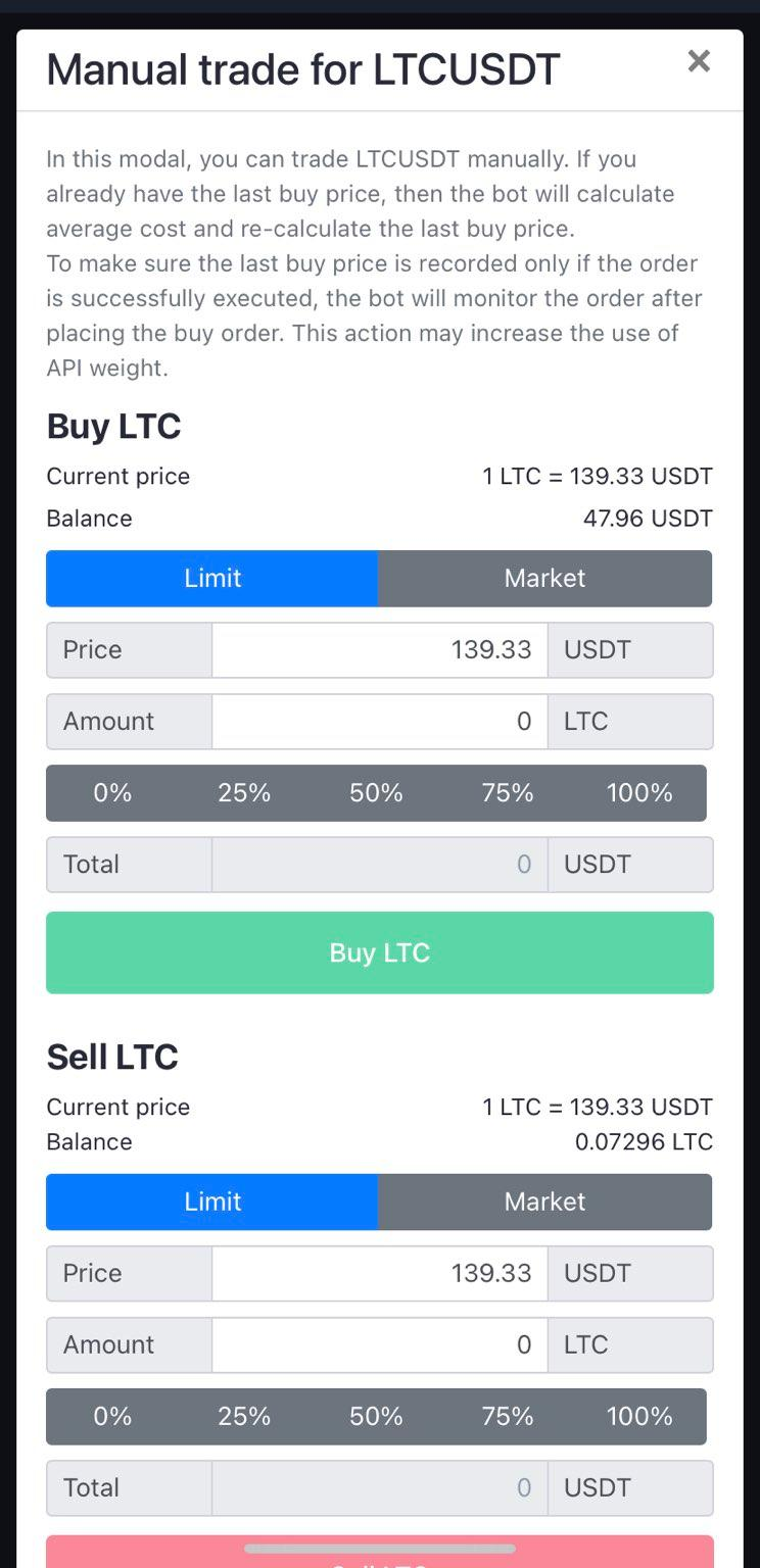 Manual Trade