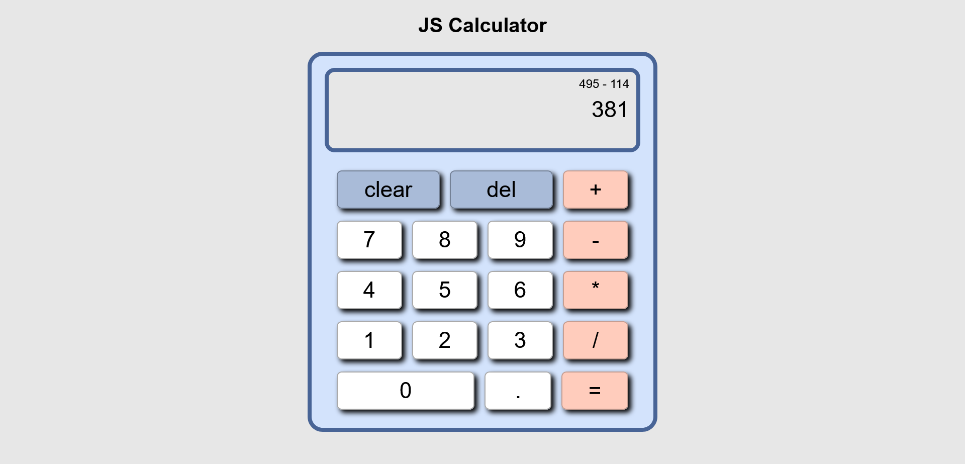 GitHub GitHubBlues/TOP_Calculator Equipped with functionality for