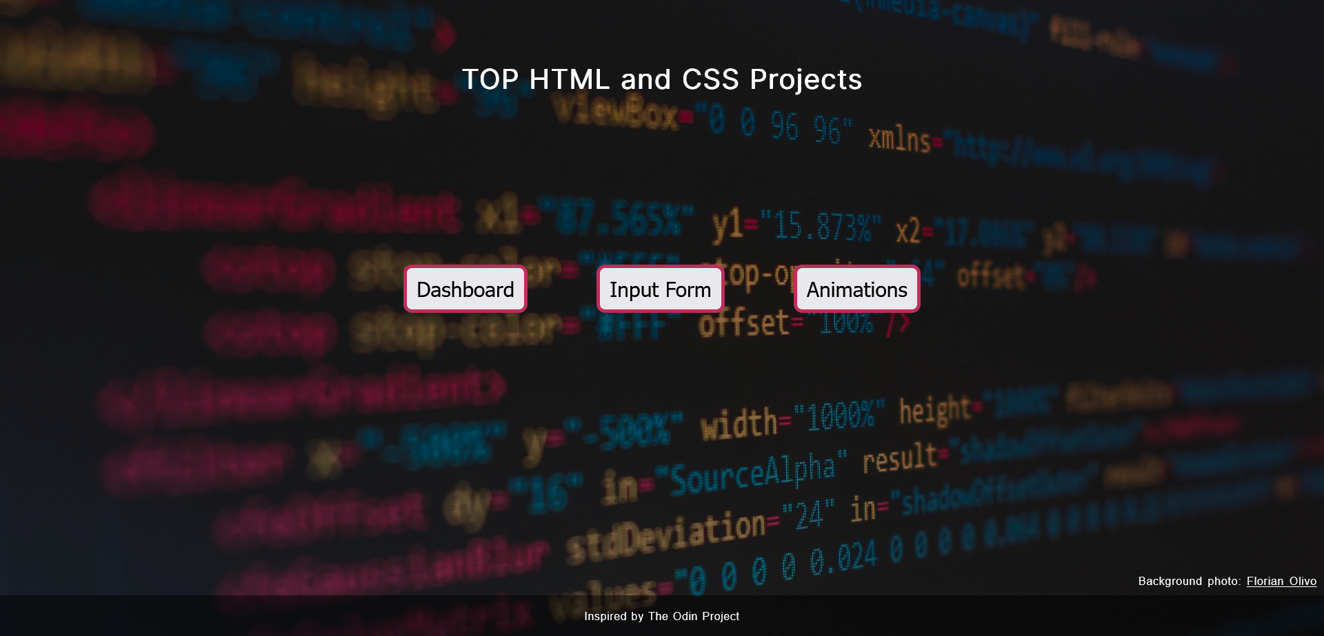 GitHub - GitHubBlues/TOP_html_css_projects: Thie repository bundles ...