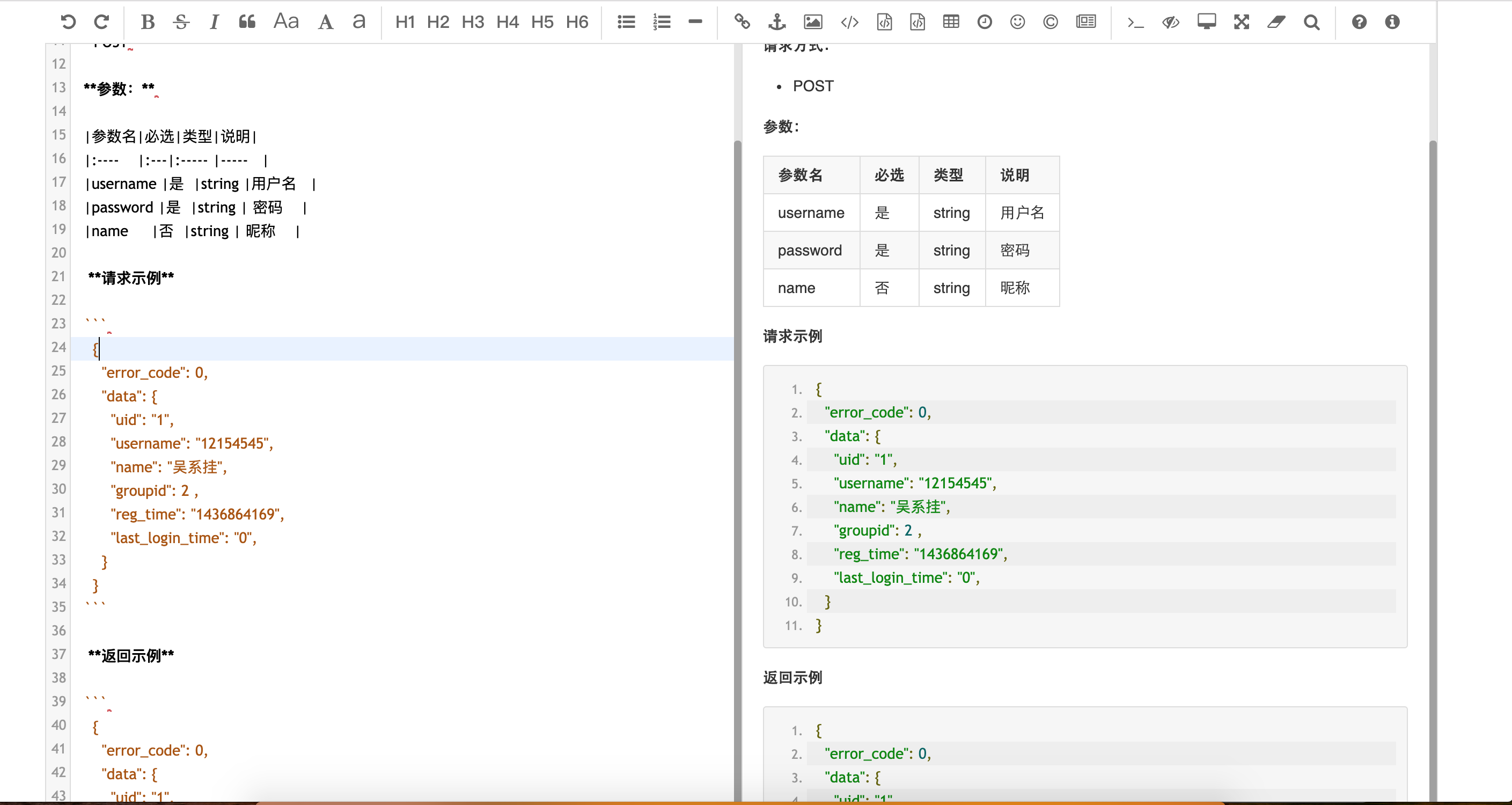 是否考虑增加一个请求示例: · Issue #698 · star7th/showdoc · GitHub