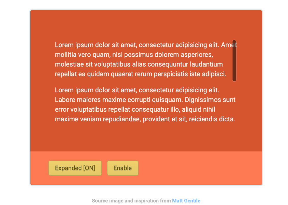 Native scrollbars are not showing when custom scrollbar is disabled