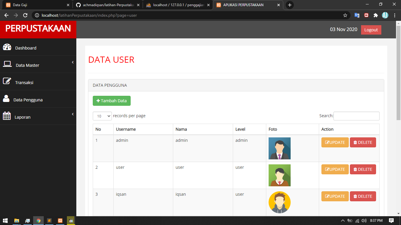 GitHub - achmadiqsan/latihan-Perpustakaan: Latihan Membuat Aplikasi ...