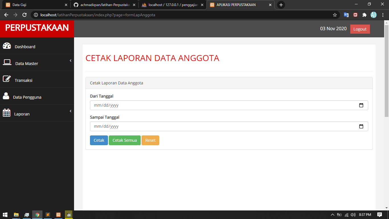 GitHub - achmadiqsan/latihan-Perpustakaan: Latihan Membuat Aplikasi ...