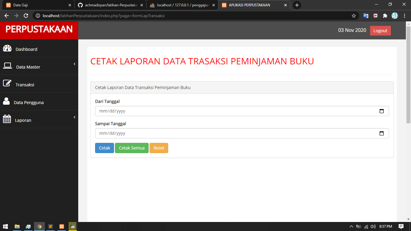 GitHub - achmadiqsan/latihan-Perpustakaan: Latihan Membuat Aplikasi ...
