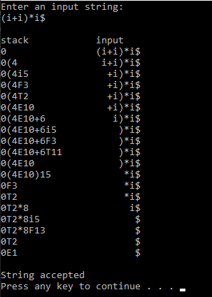 GitHub - mechdragon23/LR-parser: A LR parser following specific CFG