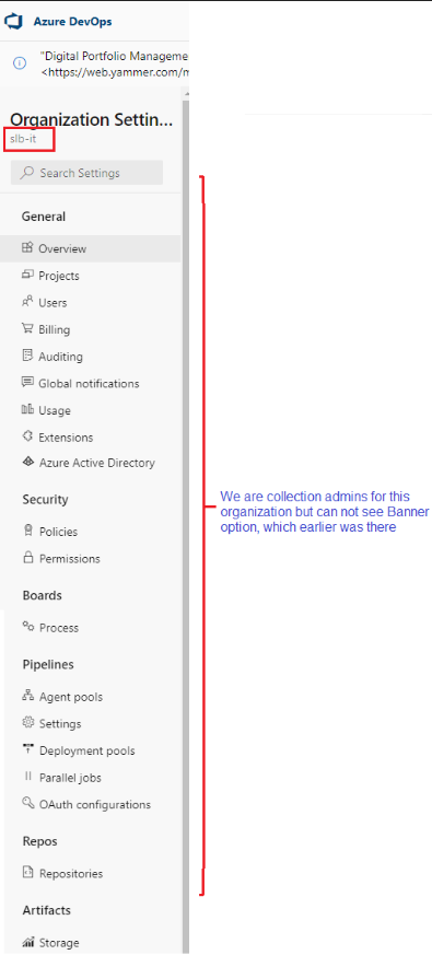 Not Able to see banner tab in Organization Setting · Issue #24 ...