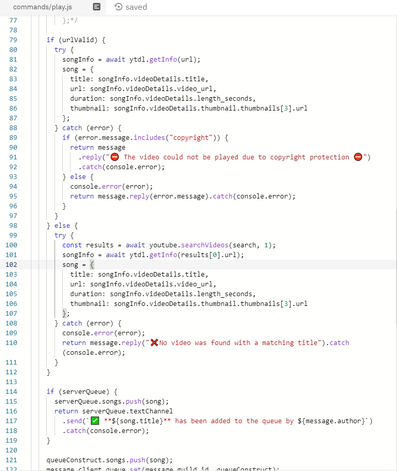 i need help pls showing error · Issue #87 · eritislami/evobot · GitHub
