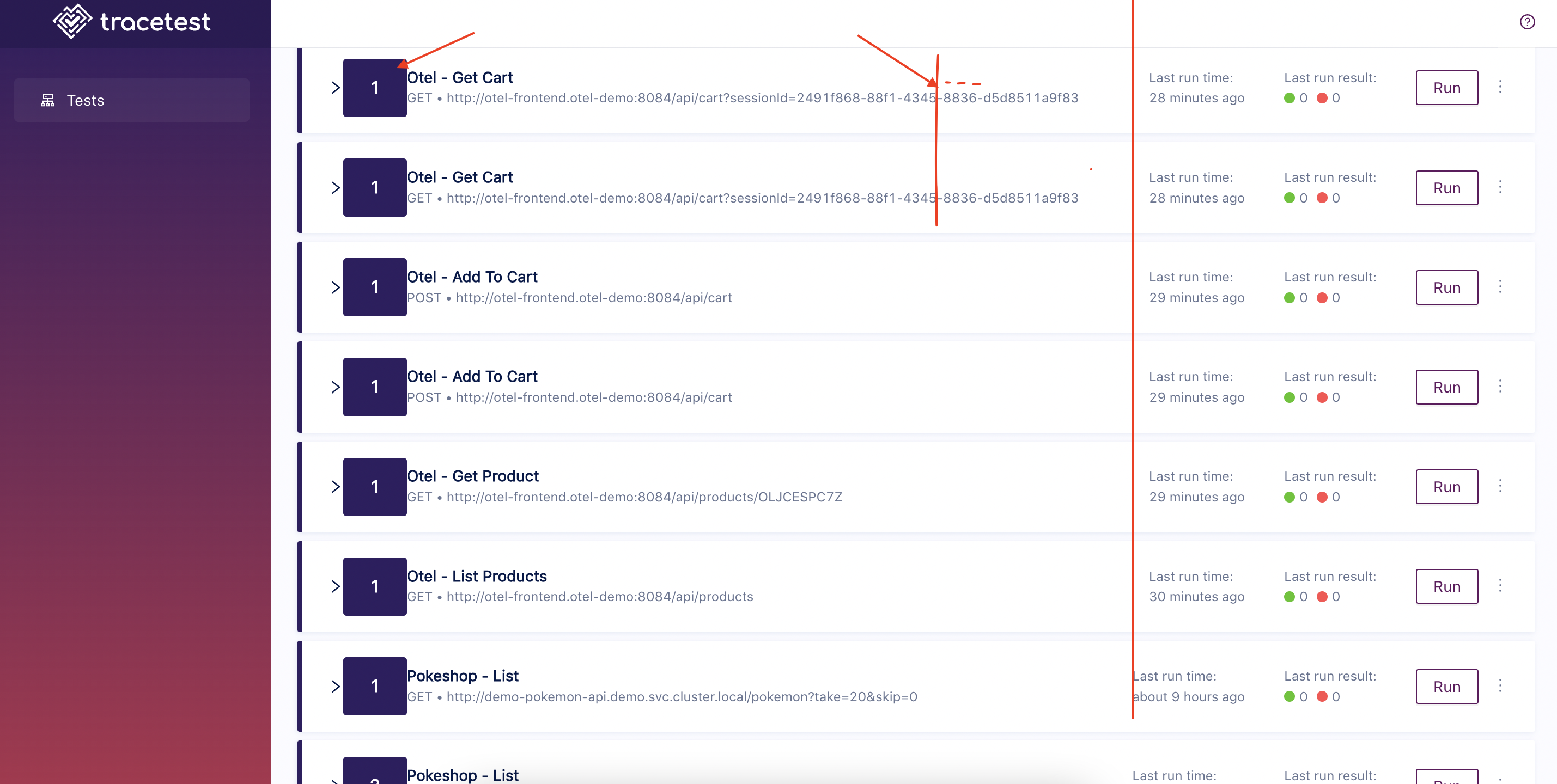 Fix the main page on beta · Issue #1353 · kubeshop/tracetest · GitHub