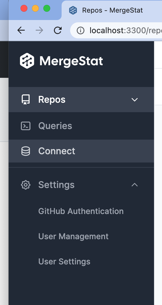 New global navigation tweaks · Issue #734 · mergestat/mergestat · GitHub