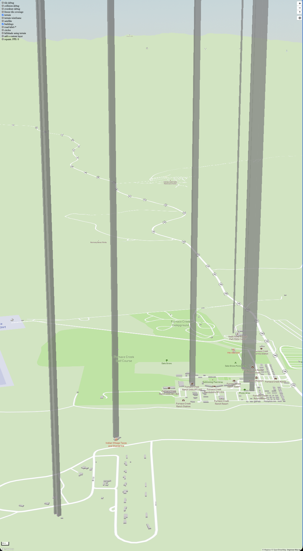 Fill extrusions below sea level may be extremely tall. · Issue #10532 ...
