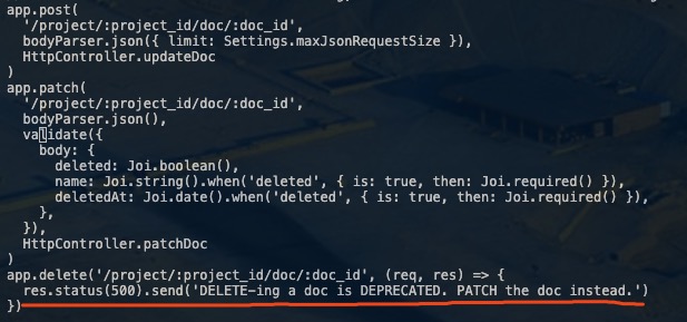On Safari Delete File and Directory in projects get 500 error, stuck ...