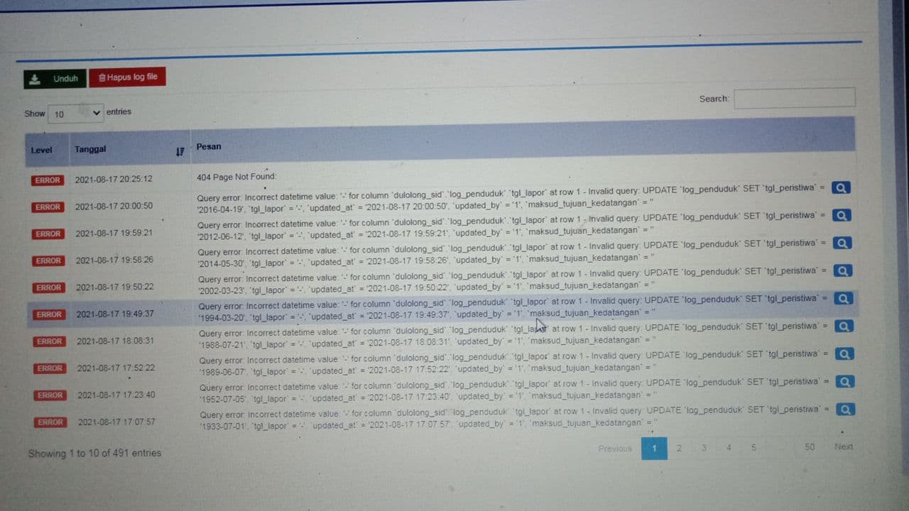 [BUG] Error log penduduk · Issue #4388 · OpenSID/OpenSID · GitHub