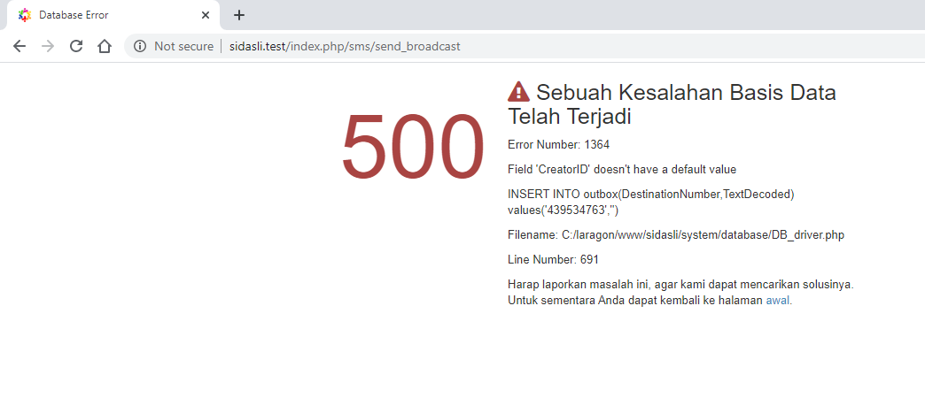 Error kirim pesan banyak · Issue #2908 · OpenSID/OpenSID · GitHub