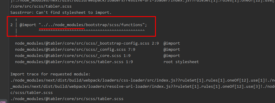 [BUG] Bootstrap import issue in node_modules · Issue #1527 · tabler ...