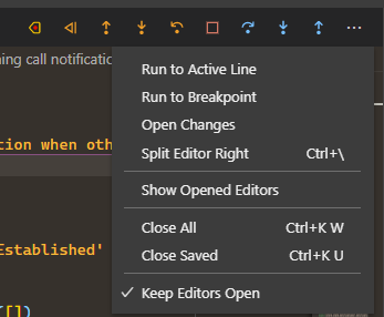 VSCode - debugger actions toolbar is always collapsed · Issue #2654 ...