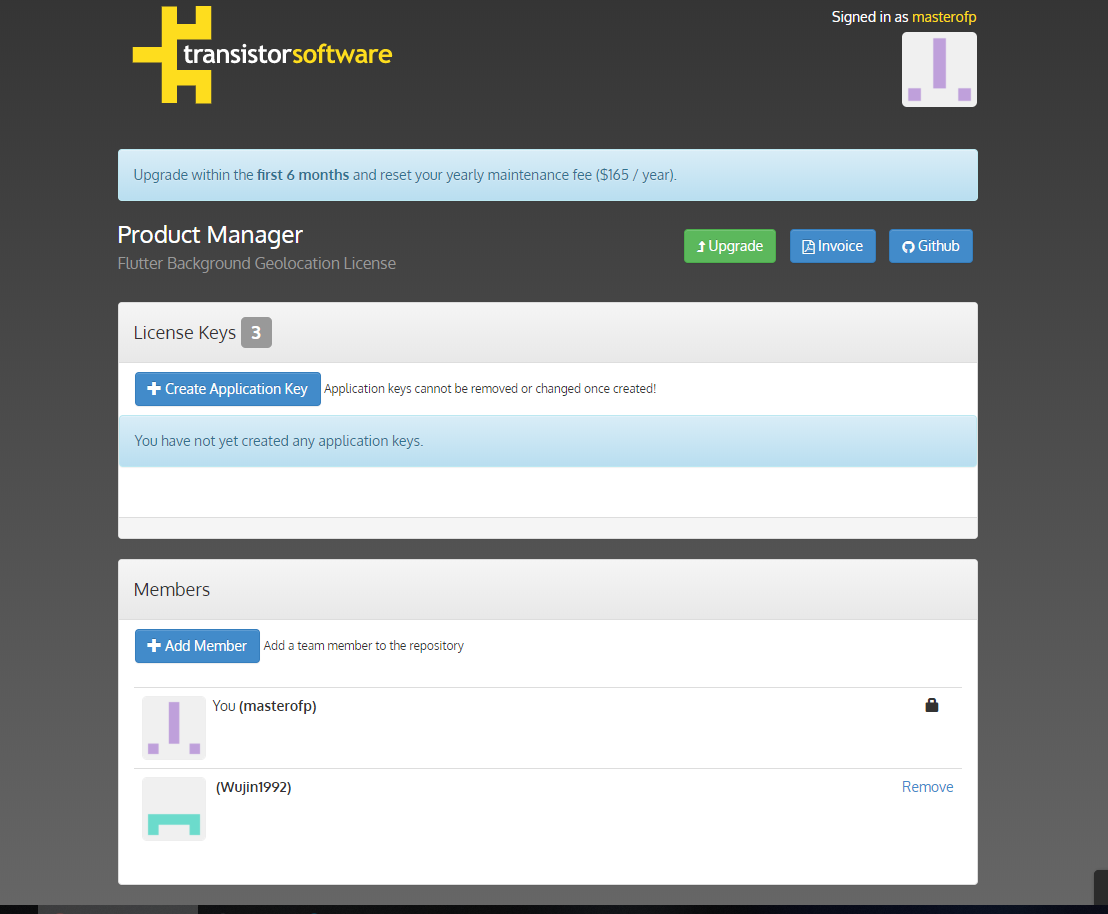 How to buy key for this PlugIn. · Issue 211 · transistorsoft/flutter