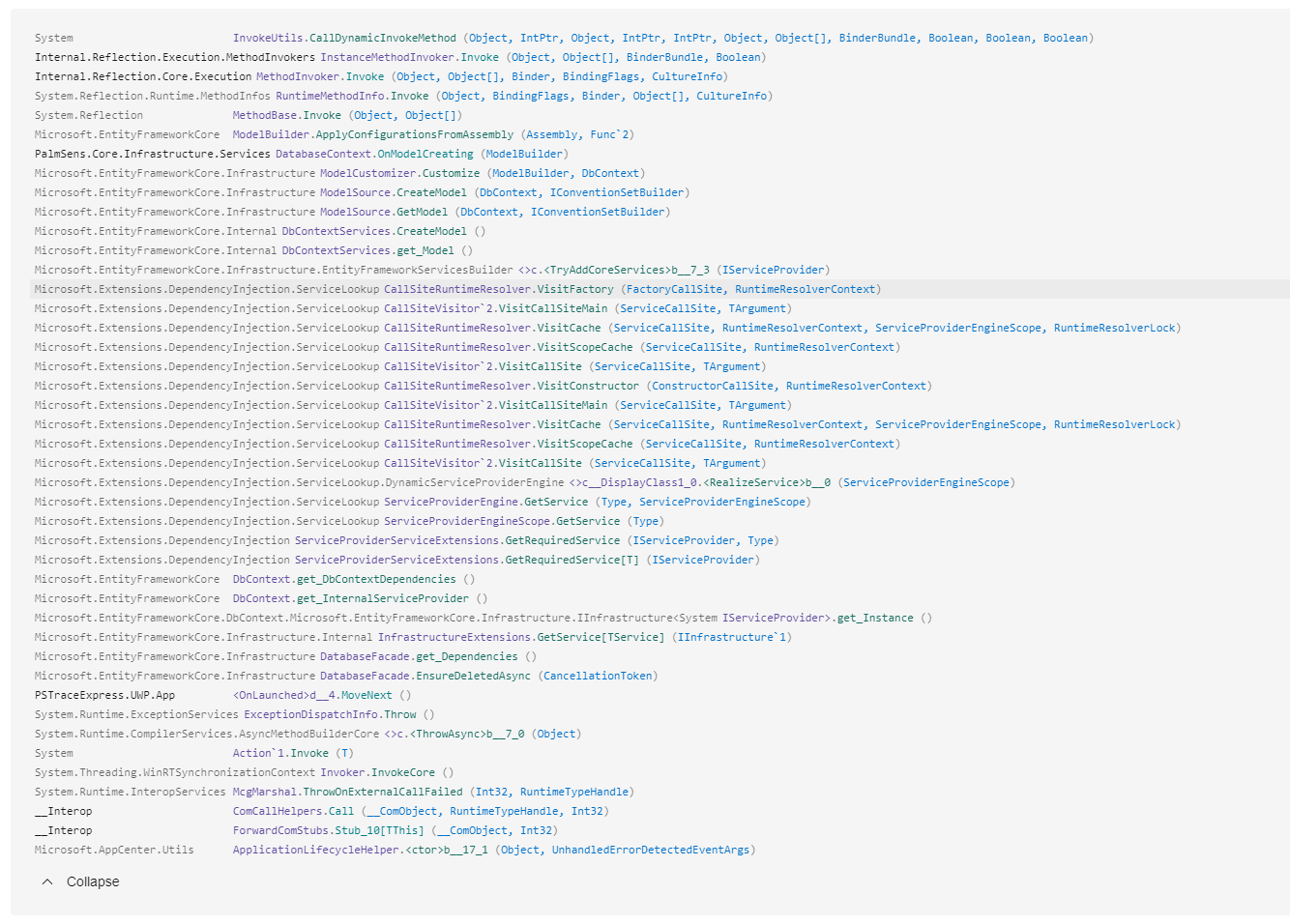 Crash on UWP when configuring entities with interfaces · Issue #22159 ...