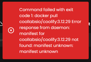 [Bug]: Docker Pull Command Fails When Trying to Update Coolify · Issue