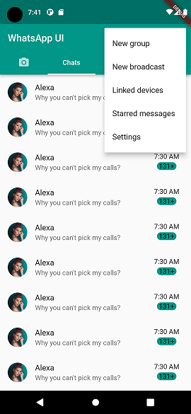GitHub - FahadMehboob/WhatsApp-UI: Build the WhatsApp UI using Flutter