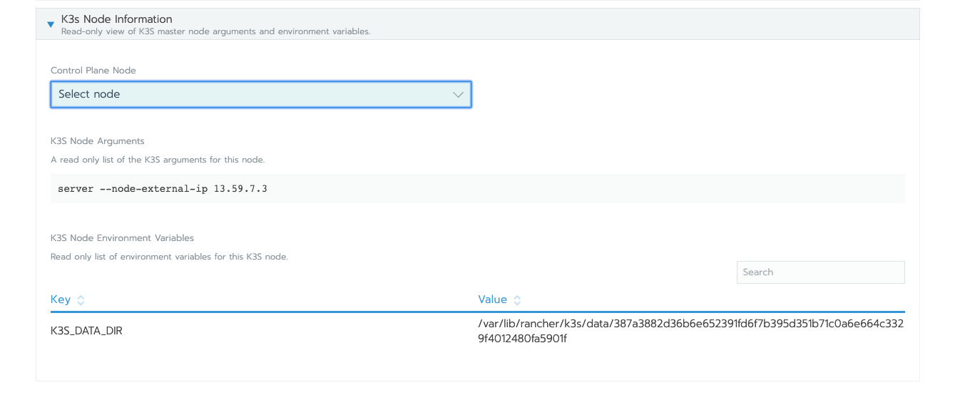 Default Control Plane Node not shown in k3s Node Information · Issue ...