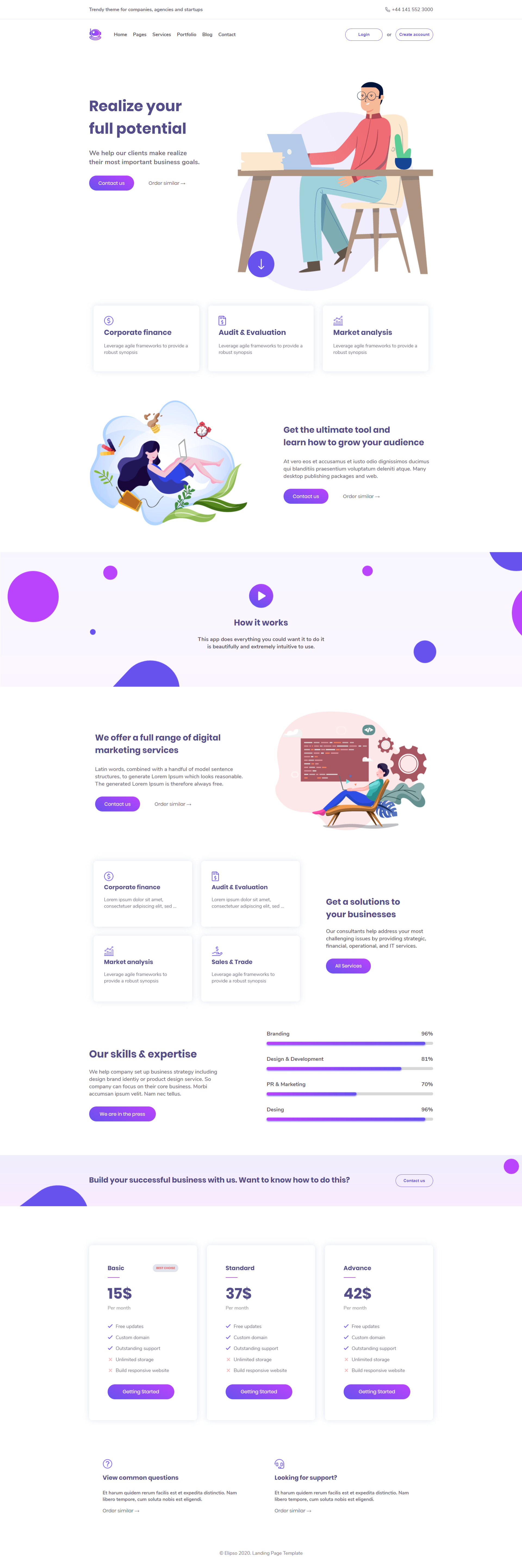 GitHub - GoharaJunior/agency-website: Projeto simples para fixar ainda ...