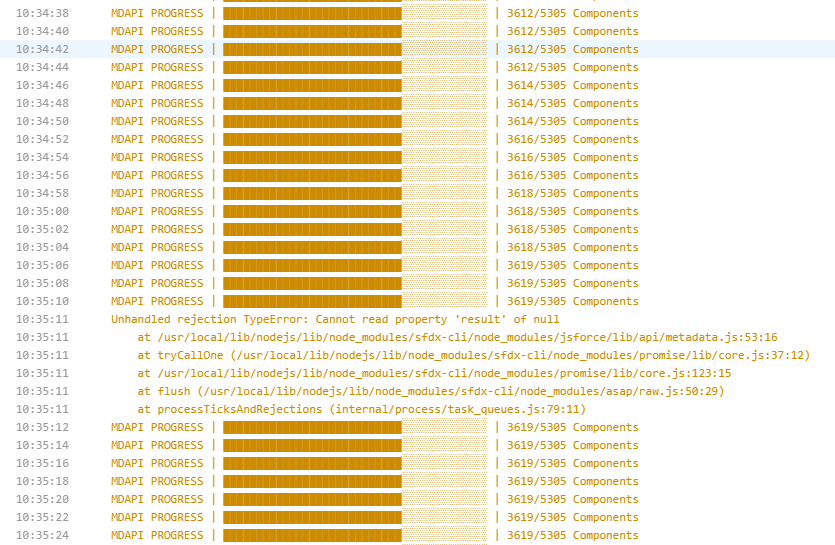 sfdx force:mdapi:deploy - unhandled rejection TypeError: Cannot read ...