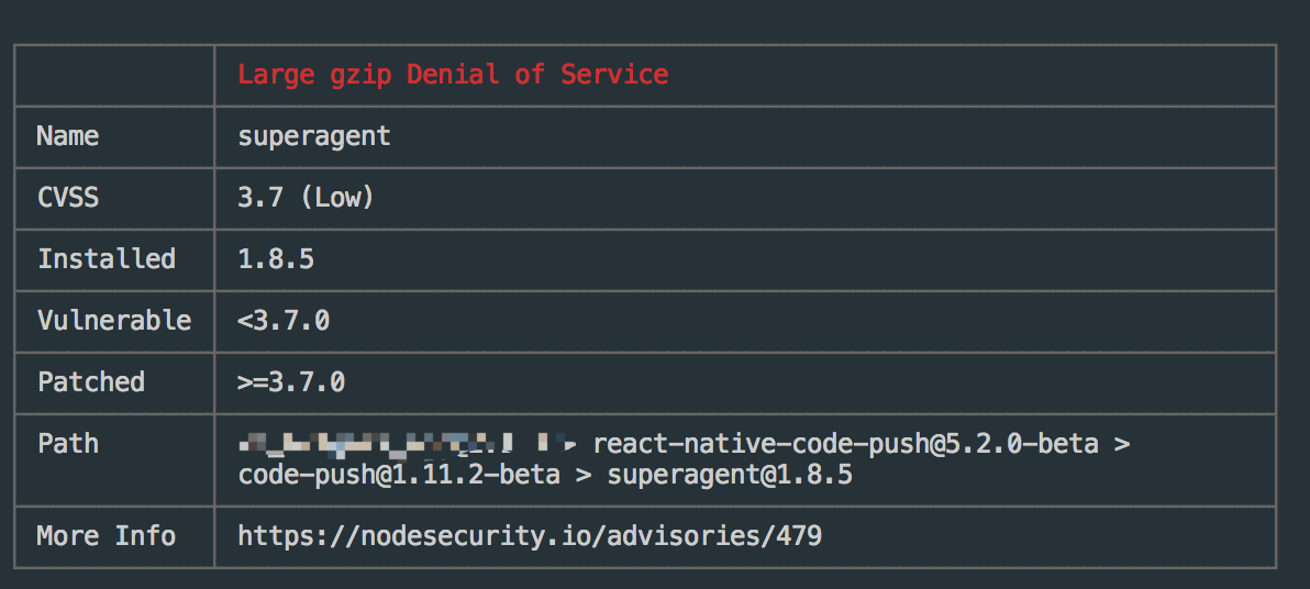 Large gzip Denial of Service on superagent is found by nsp · Issue #540 ...