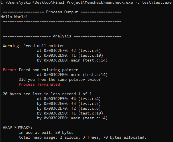 GitHub - Segev608/MemLeakDetector: Detects memory leaks from executable ...