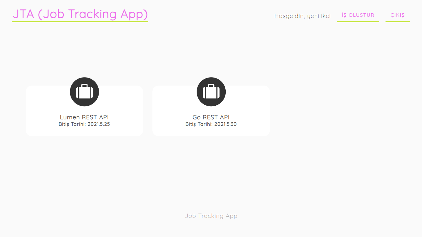 GitHub yenilikci/Node.jsExpress.jsJobTrackingApp Express.js ve