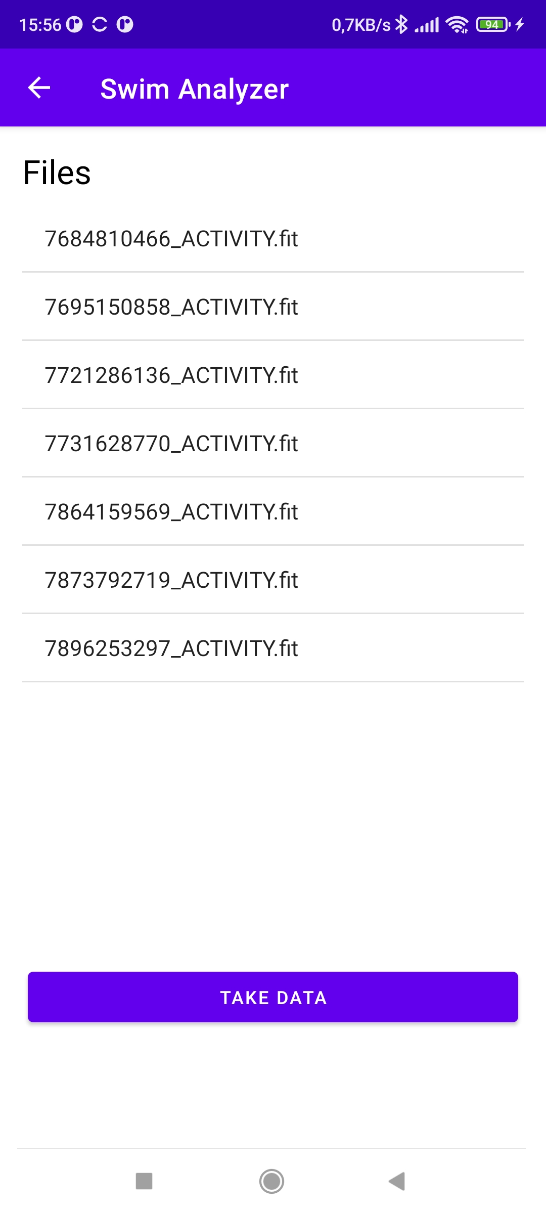 GitHub NatanielAntosik/FitFileReader Mobile application Swim