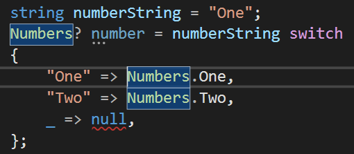 Incorrect cast is redundant in switch expression with nullable value ...