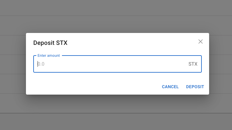 When deposit an asset, show balance and add max button · Issue #6 ...