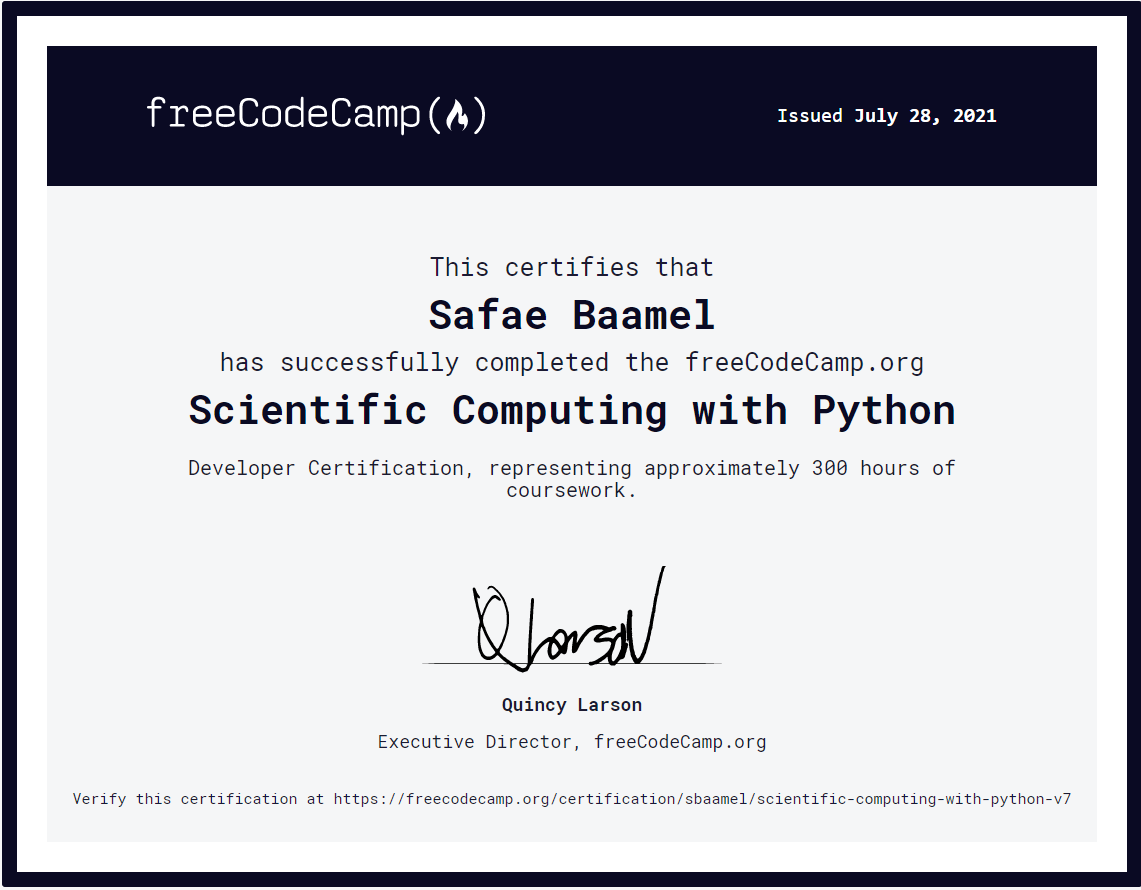 Github safaebaamel freecodecamp pythontrack scientific computing