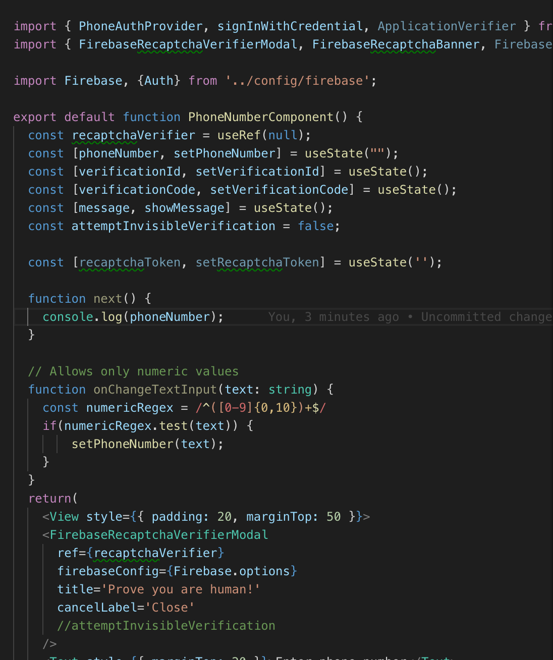 FirebaseRecaptchaVerifierModal Loads Empty Modal Screen · Issue #15646 ...