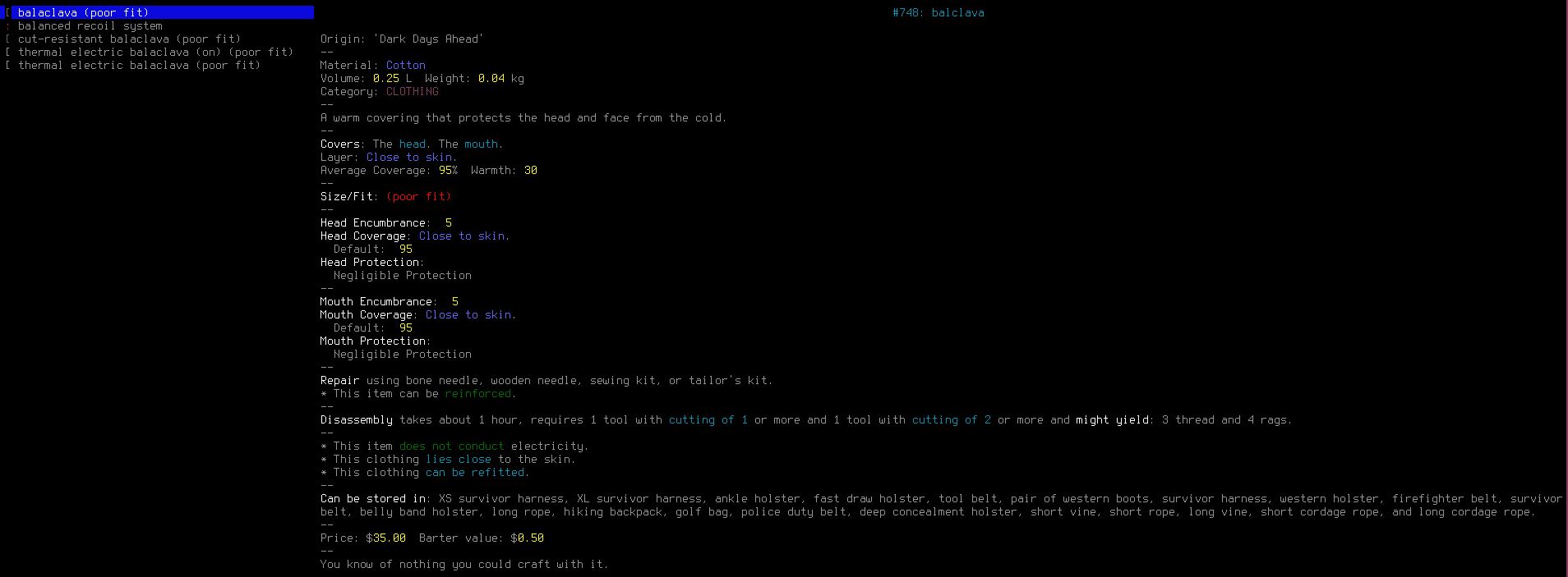 balaclava in debug