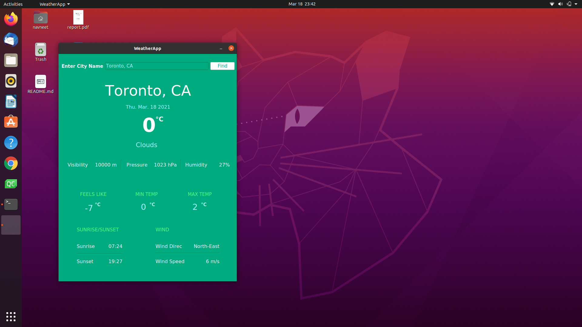 GitHub - SmartCalendar-Project/Weather-app-qt