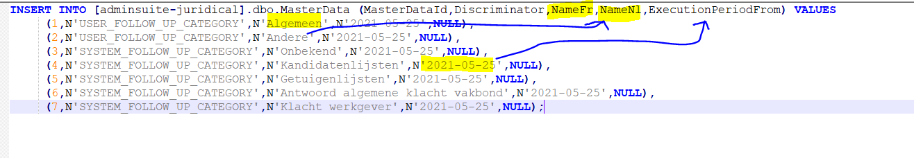 Export to SQL insert statement not working with selected columns ...