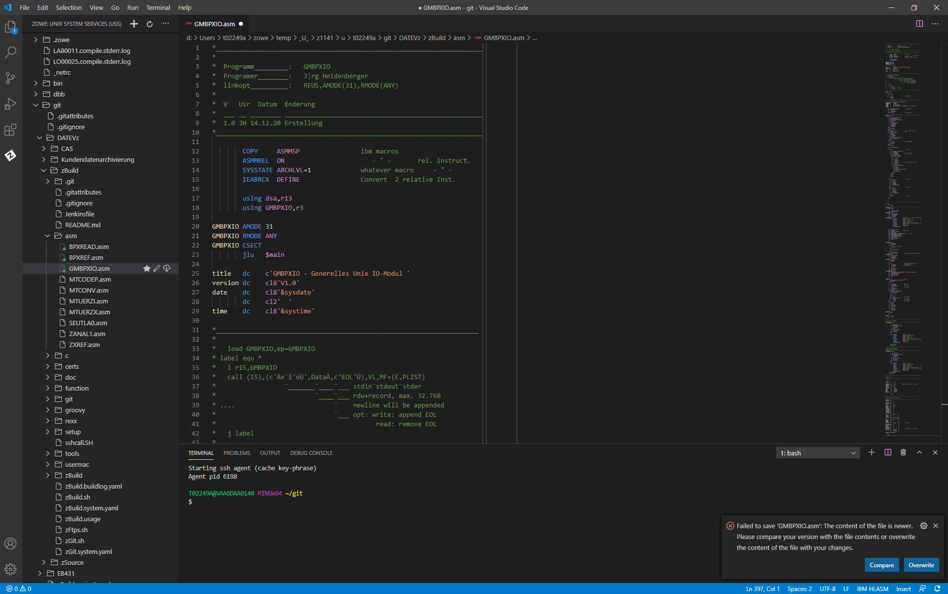 correct encoding of national characters (1141) only by explicit "pull from mainframe" · Issue