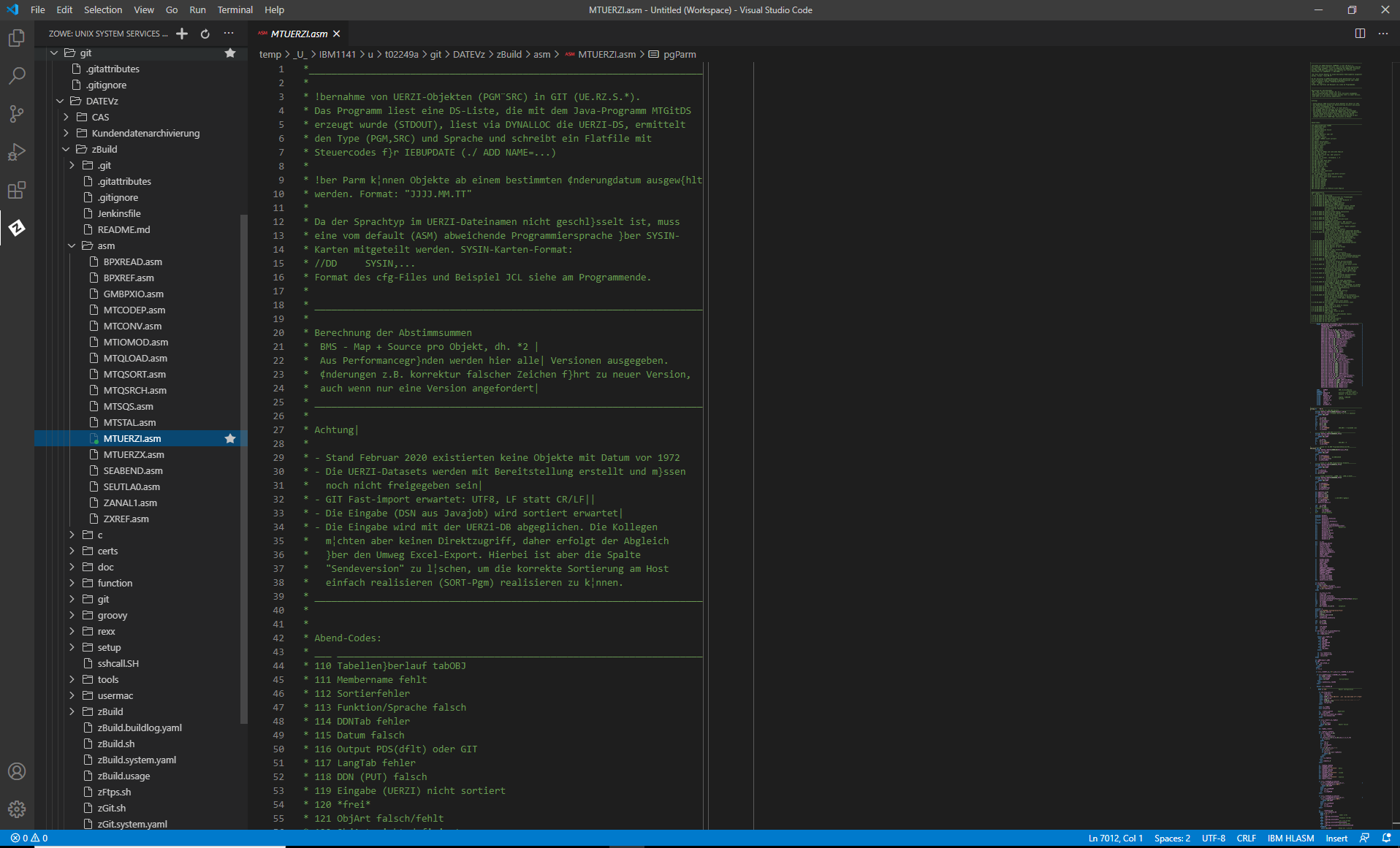 correct encoding of national characters (1141) only by explicit "pull from mainframe" · Issue
