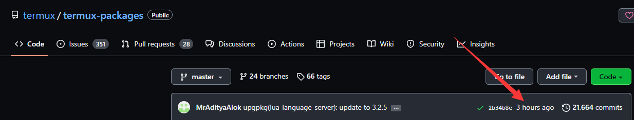 Inconsistent last commit time · community · Discussion #18351 · GitHub