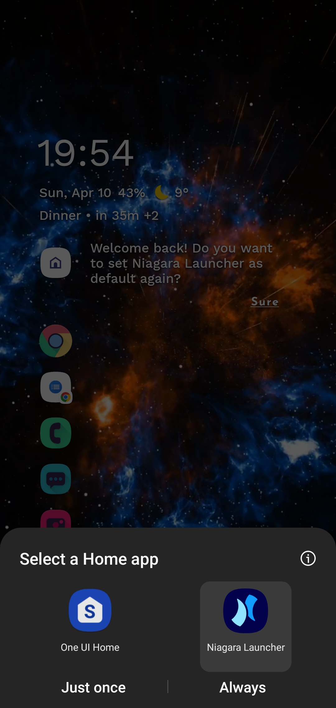 Niagara keeps asking to be set as default launcher · Issue #1917 ...