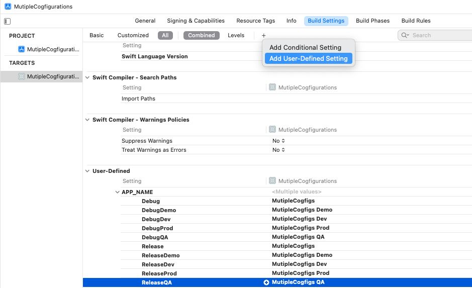 GitHub - leemccormick/MutipleConfigurations